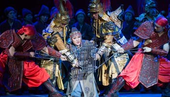 China's national opera house rehearses "Turandot" in Hungary