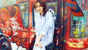 Actress Hu Jing poses for fashion shots