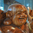 Equisite root-carving art works exhibited in China's Fujian