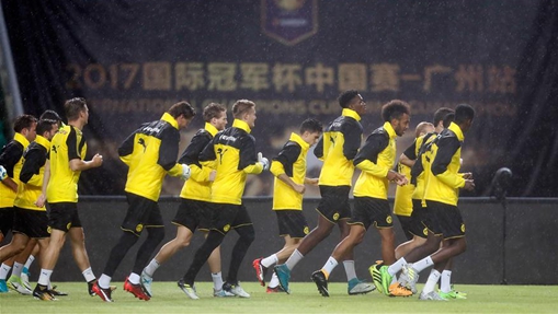 Dortmund holds training session prior to Int'l Champions Cup China