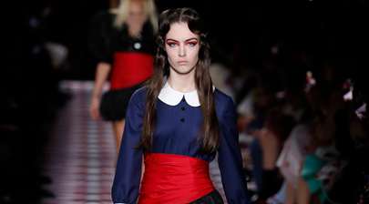 Creations by Miu Miu presented during fashion show in Paris