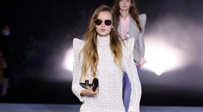 BALMAIN, KENZO creations at Paris fashion show
