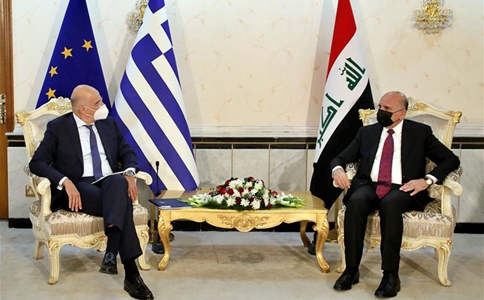 Greek FM in Baghdad to boost bilateral ties