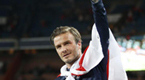 Beckham bids tearful farewell