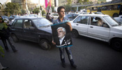 Iranian people participate in presidential election campaign in Tehran