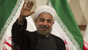 Iran's president-elect Rouhani meets press