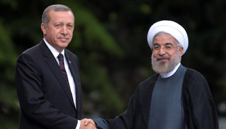 Iran president,Turkey PM attend joint press conference in Ankara