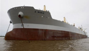 World's largest oil skimming vessel helps with cleanup of spill