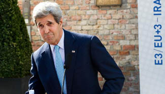 Kerry delivers statement during Iranian nuclear talks