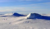 North Pole: silent, silver world coating ice and snow