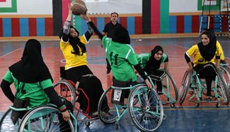Female wheelchair basketball tournament held in western Afghanistan
