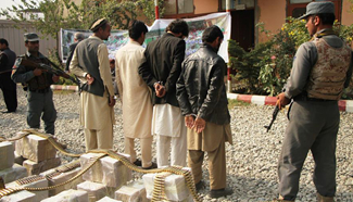 Afghan security forces seize large quantity of ammunition, 83kg of drugs