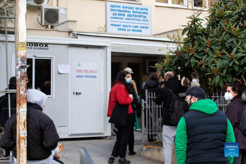 Greece's daily COVID19 cases hit new recordXinhua