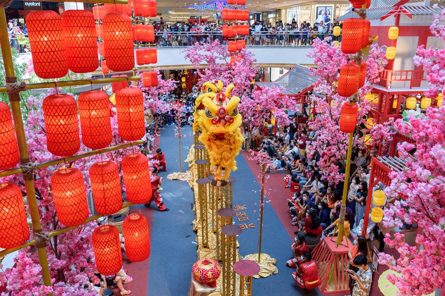Asia Album: Lion dance, fireworks ring in Chinese New Year celebration in  Malaysia-Xinhua