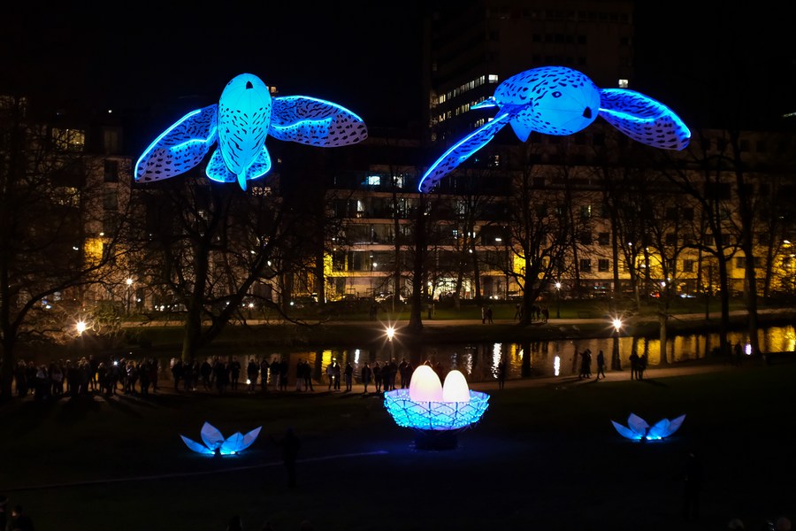 Bright Brussels light festival held in Belgian capital-Xinhua