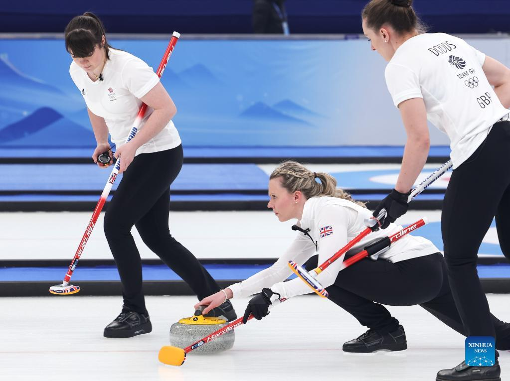 Highlights of curling women's gold medal game at Beijing 2022Xinhua