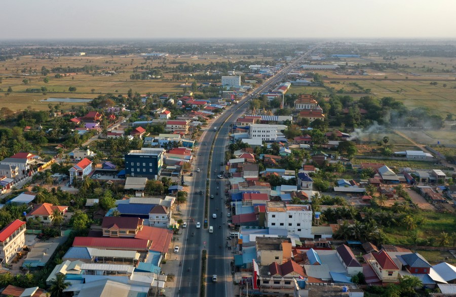 China-funded road connecting Cambodia's capital to coastal province ...