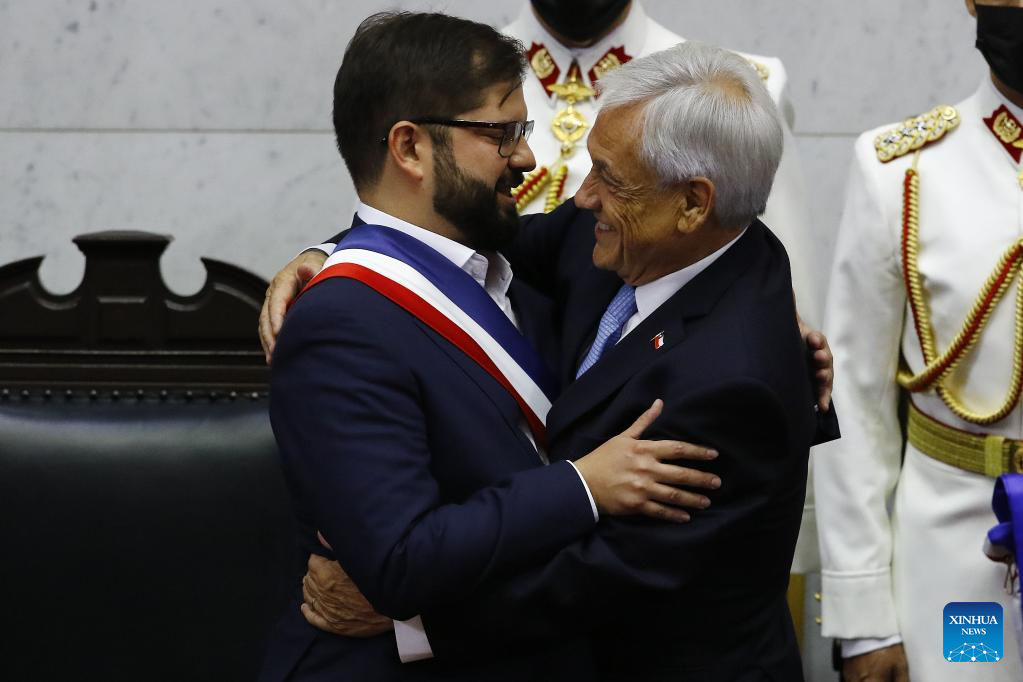 Gabriel Borek se instaló como el presidente más joven de Chile-Xinhua