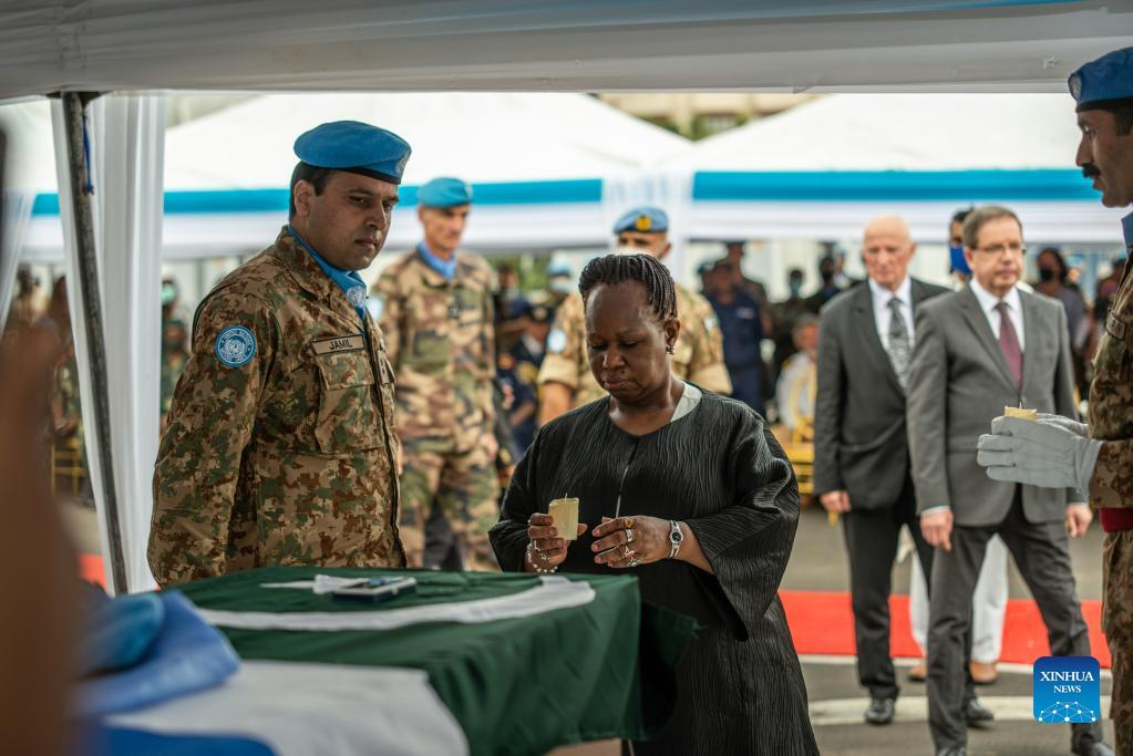 Un Pays Tribute To 8 Peacekeepers In Drc Helicopter Crash Xinhua 