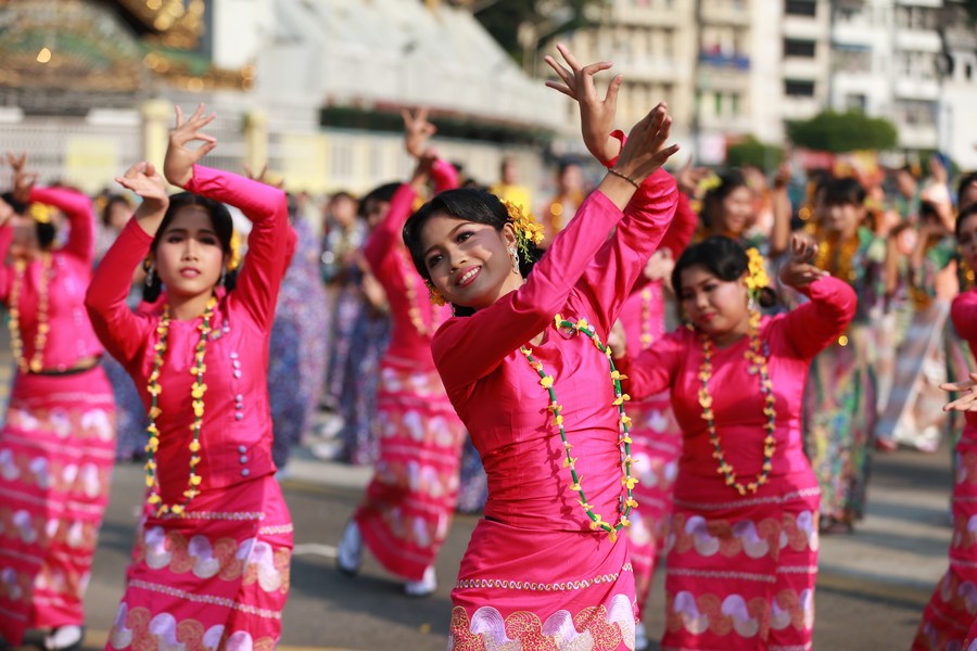 Myanmar's traditional Thingyan Water Festival kicks offXinhua