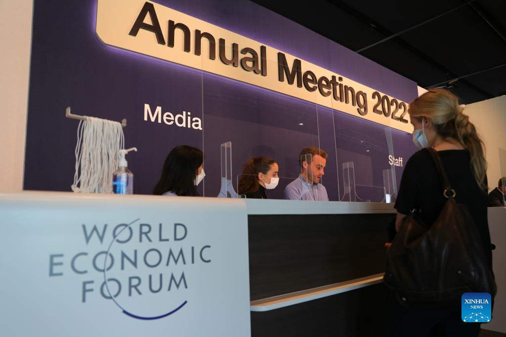Die Vorbereitungen für das Jahrestreffen des Weltwirtschaftsforums 2022 in Davos, Schweiz, laufen – Xinhua