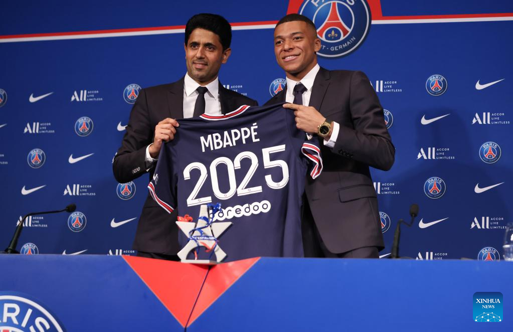 Kylian Mbappe to sign new contract until 2025 at PSG-Xinhua