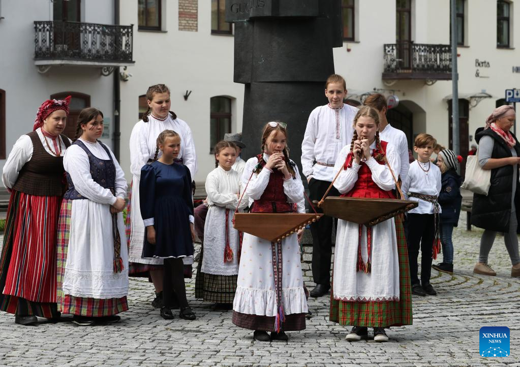 Vilniuje, Lietuva-Xinhua, vyko 49-asis tarptautinis folkloro festivalis