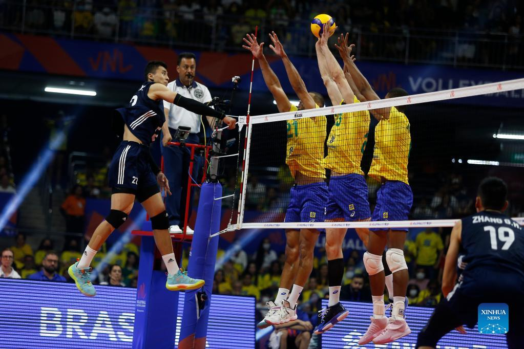 China beat Brazil in men's Volleyball Nations League-Xinhua