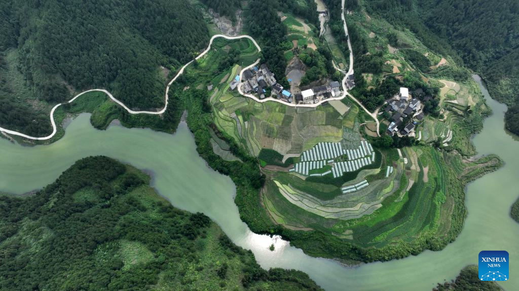 Scenery of Xiaxi Reservoir in SW China's Guizhou