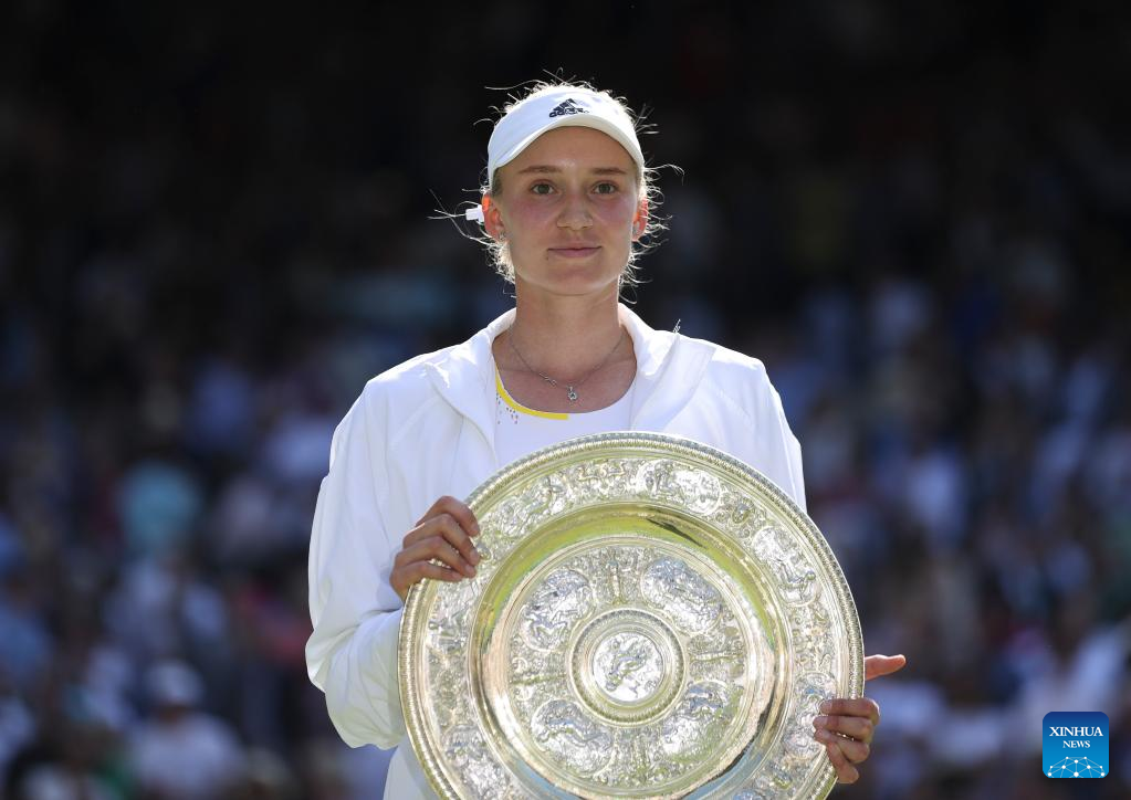 Kazakhstan's Rybakina Clinches Women's Singles Title At Wimbledon -Xinhua