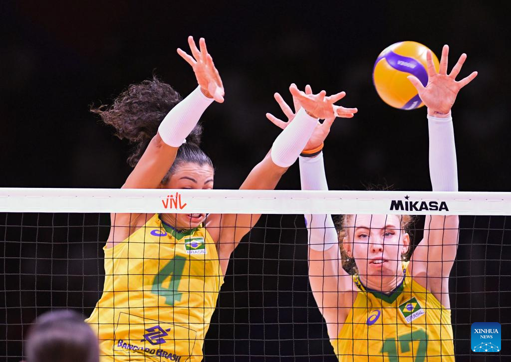 FIVB Volleyball Women's Nations League 2022 quarterfinal match: Brazil ...