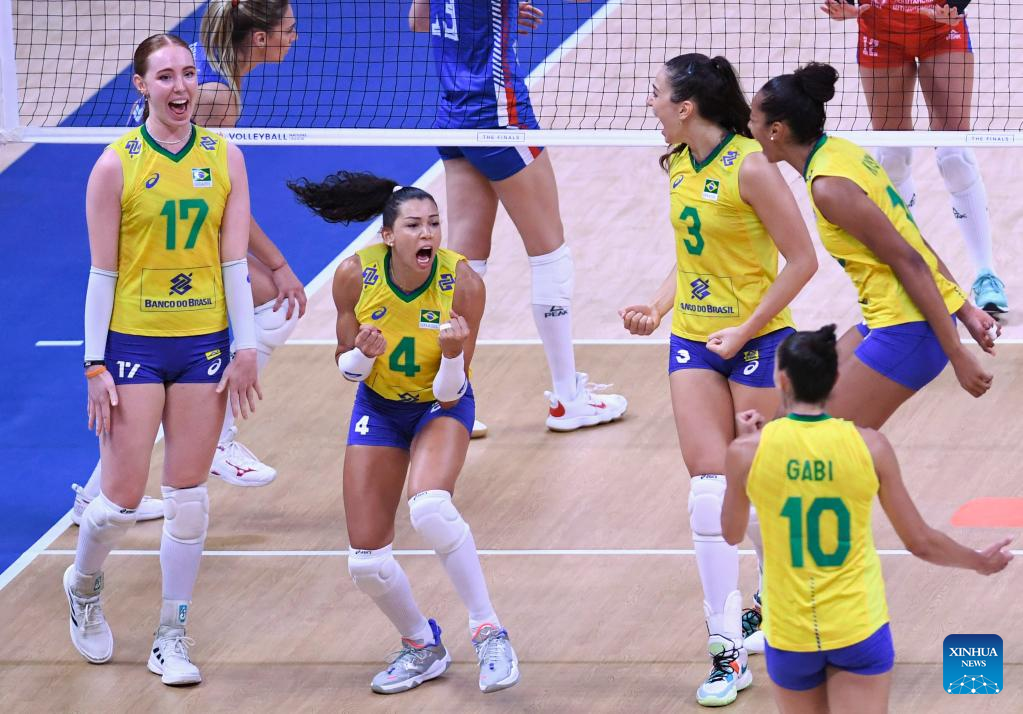 2022 FIVB Volleyball Women's Nations League semifinal: Serbia vs ...