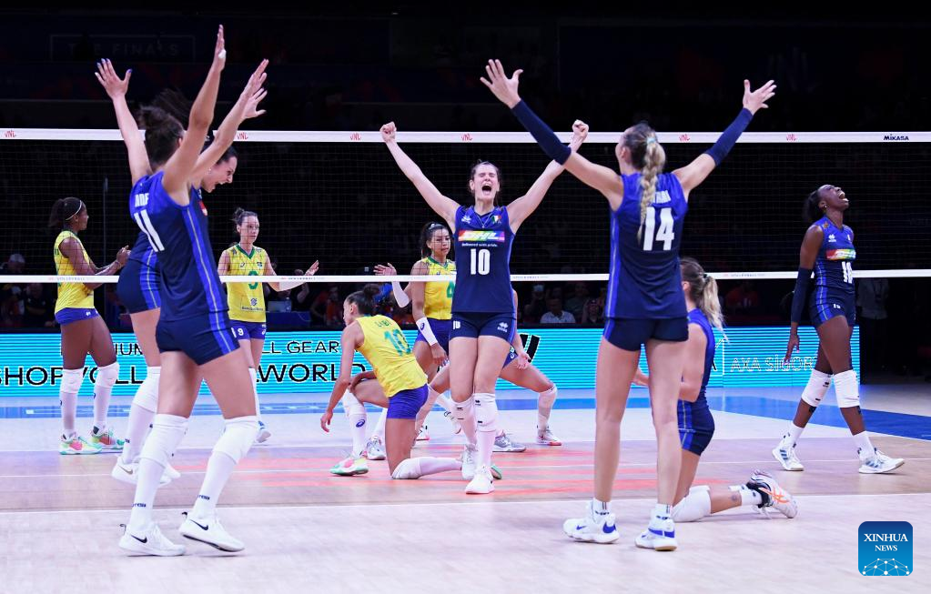 Italy Sweeps Brazil For First VNL Title-Xinhua