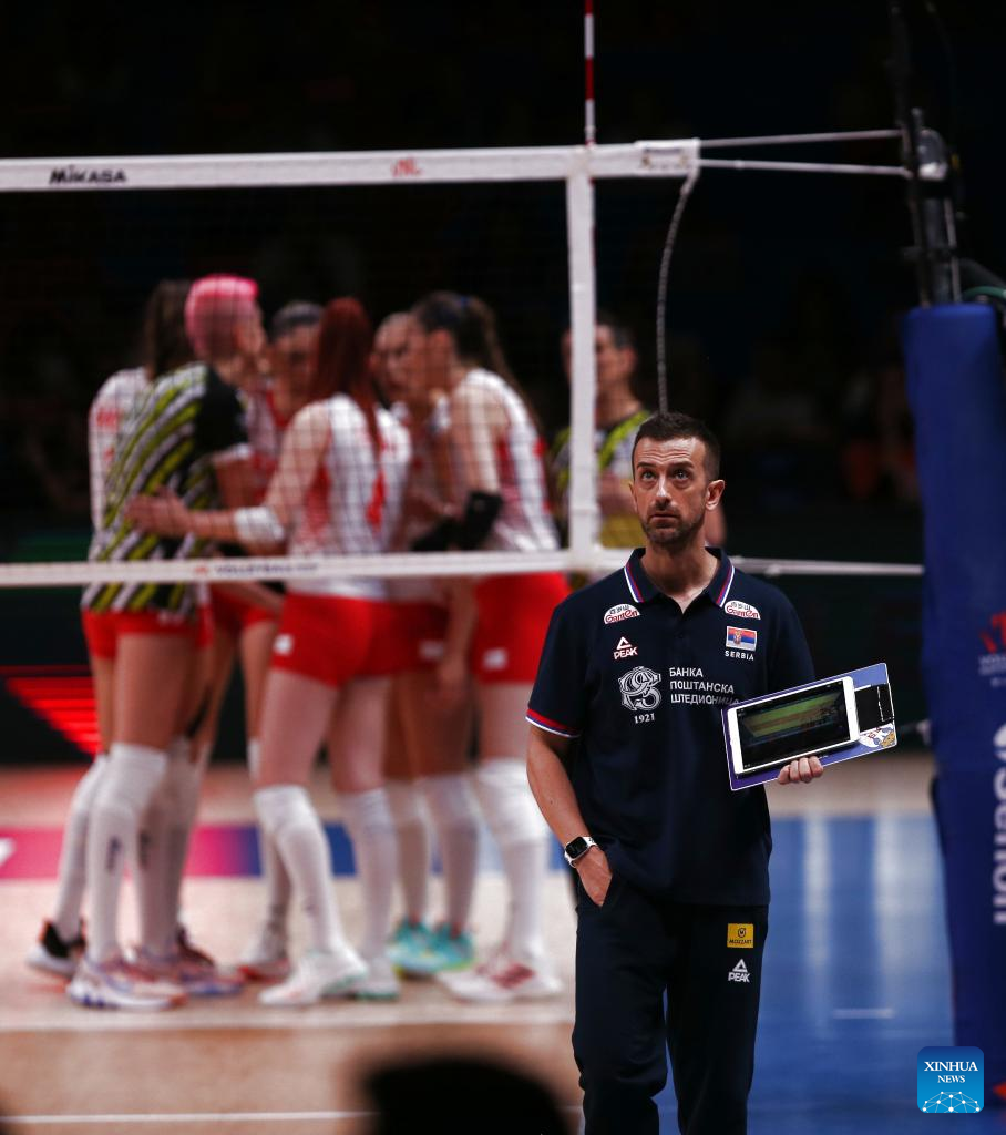 FIVB Volleyball Womens Nations League bronze medal match Serbia vs