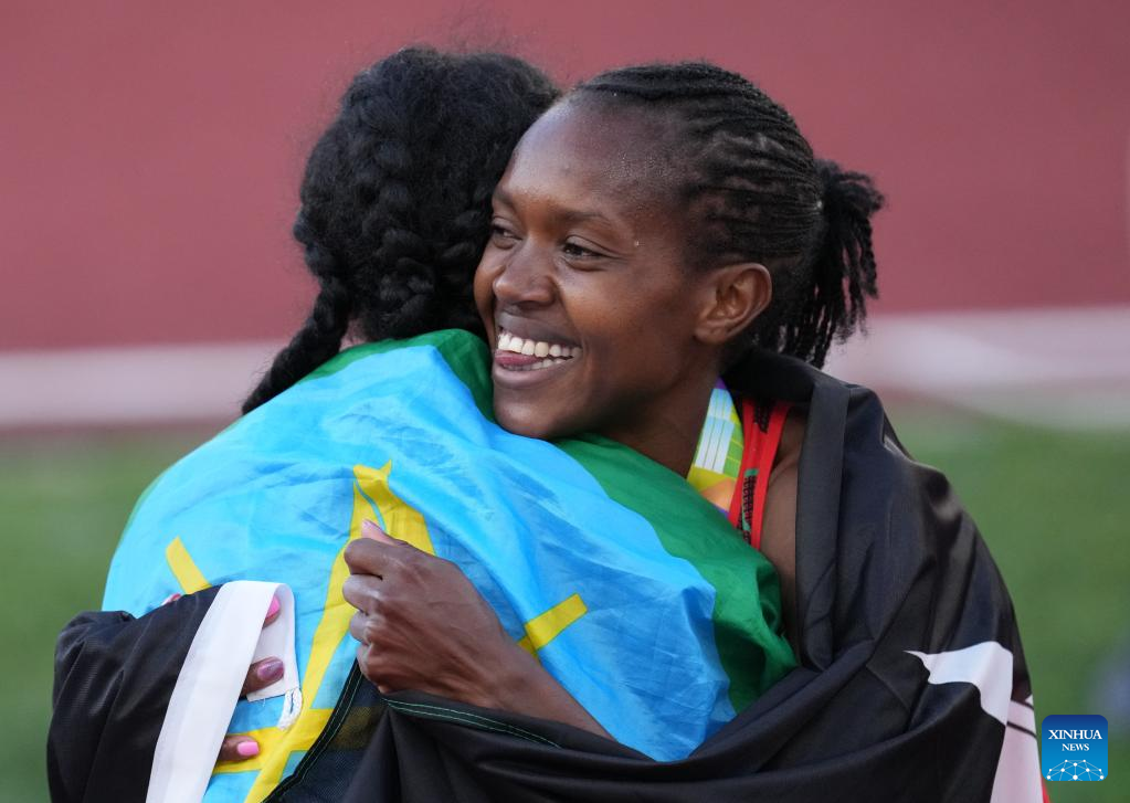 Kenya's Kipyegon Wins Second 1500m World Title-Xinhua