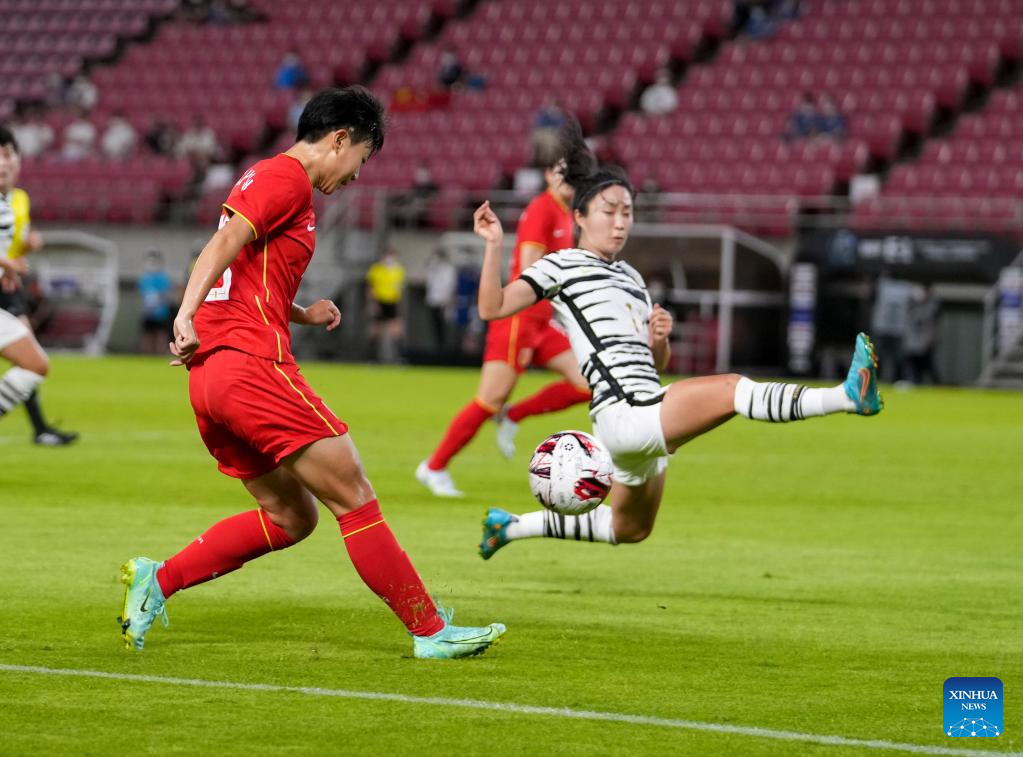 중국, 동아시아 여자 축구 선수권 대회 한국과 동점 – 신화통신