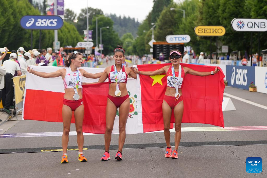 Highlights of women's 35km Race Walk at athletics worlds-Xinhua