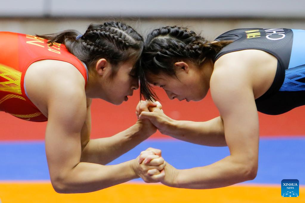 Repere din finala Campionatelor Internaționale de Lupte de la București-Xinhua