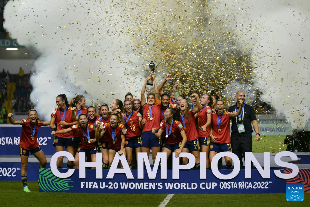 Highlights of 2022 FIFA U20 Women's World Cup final matchXinhua