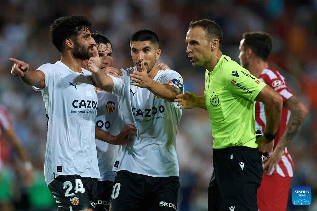 La Liga Santander match: Atletico de Madrid vs. Valencia CF -Xinhua