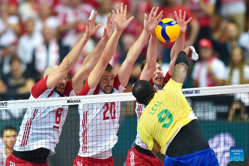 Półfinały FIVB Mistrzostw Świata w Piłce Siatkowej Mężczyzn: Polska vs.  Brazylia-Xinhua