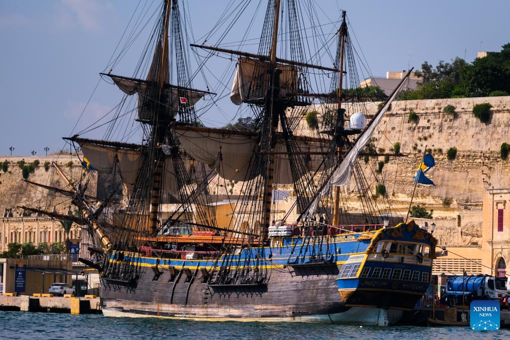 El velero de madera más grande del mundo atraca en Malta rumbo a Shanghái Spanish.xinhuanet.com