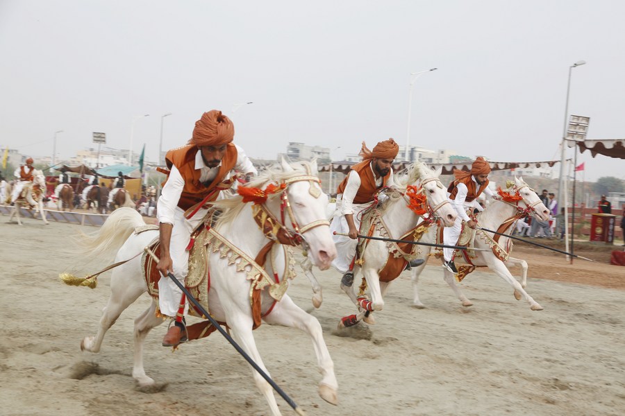 Asia Album Glimpse of tent pegging in Pakistan's RawalpindiXinhua