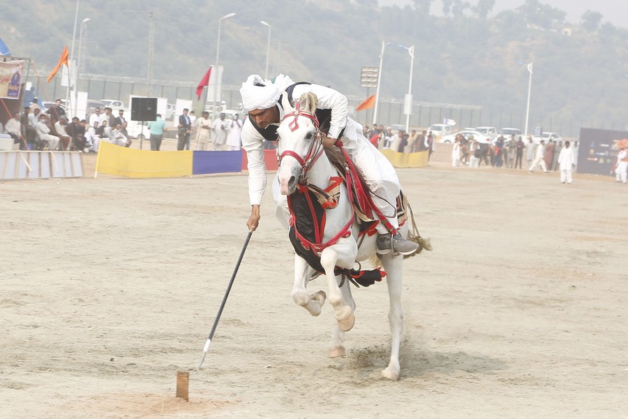 Asia Album Glimpse of tent pegging in Pakistan's RawalpindiXinhua