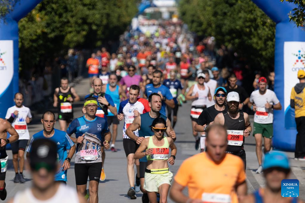 Highlights of 39th Athens Authentic Marathon-Xinhua