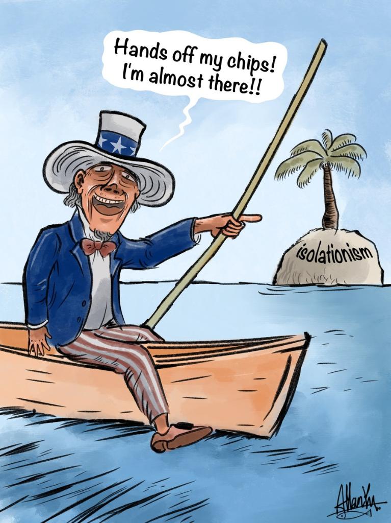 isolationism america political cartoon