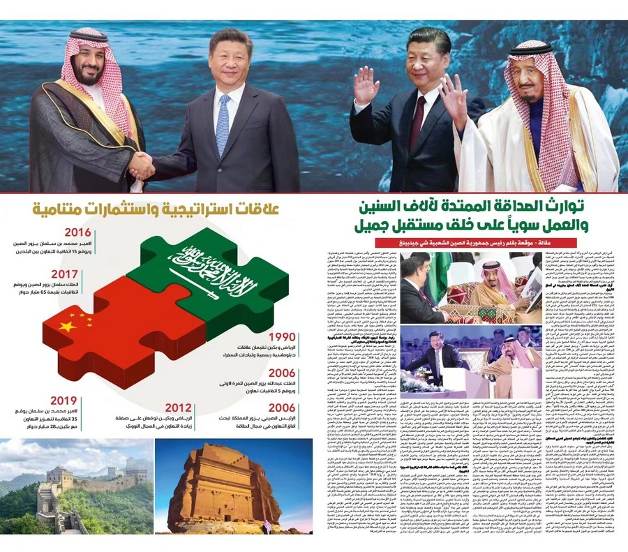 Full text of Xi's signed article on Saudi media-Xinhua