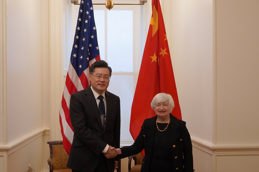 Chinese ambassador, U.S. Treasury Secretary meet over implementation of ...