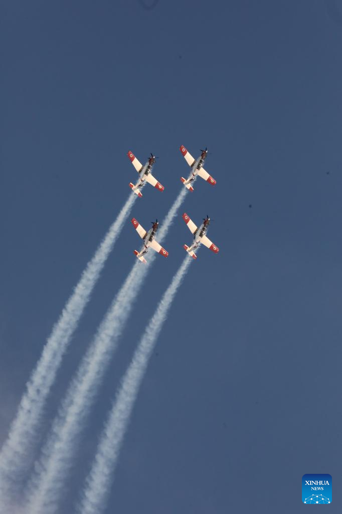 Aircraft Graduation Aircraft performance of Israeli Air Force graduation ceremony-Xinhua