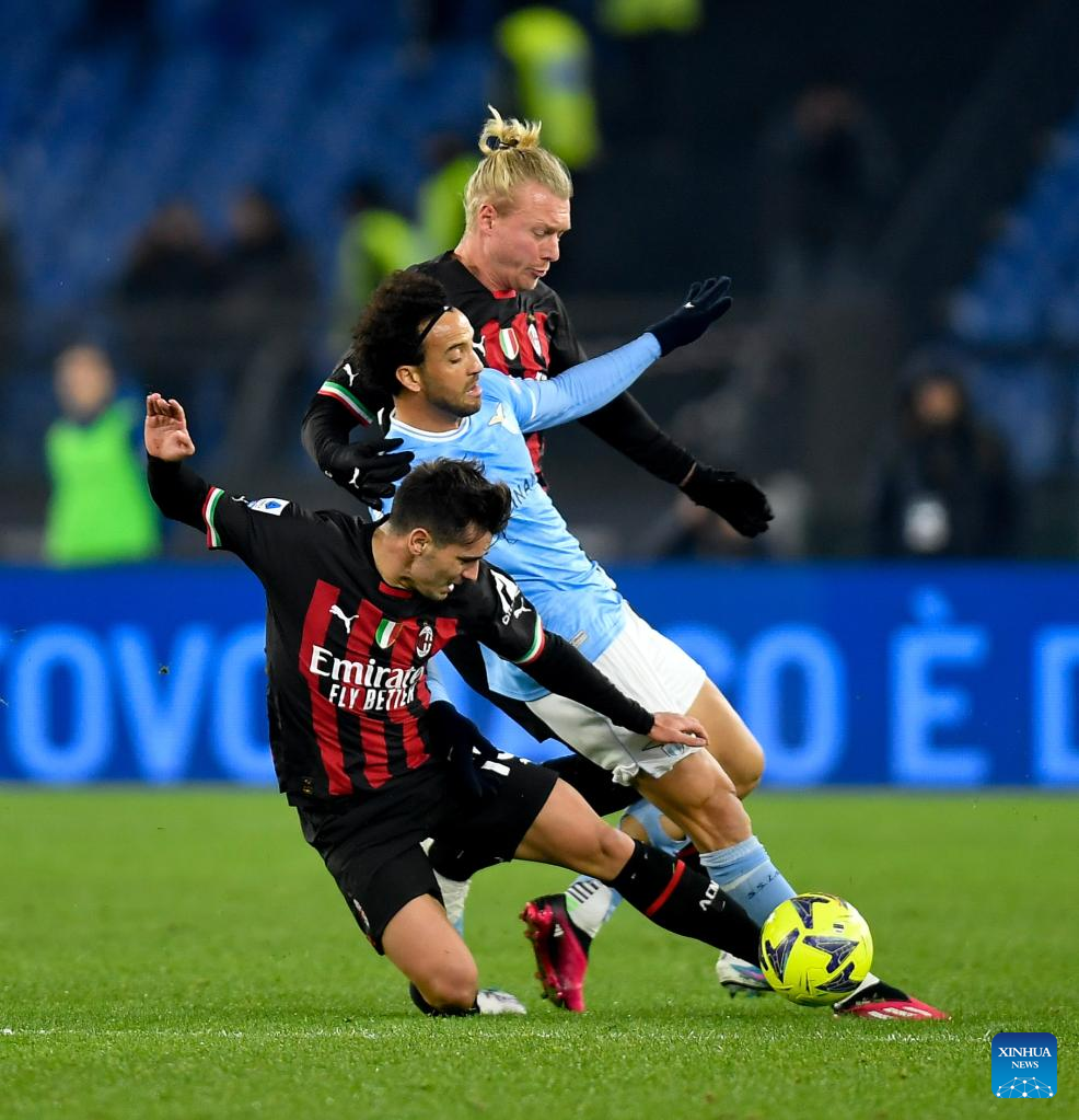 Highlights of Serie A football match-Xinhua